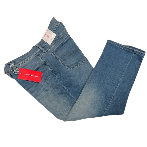 LUCKY BRAND Sweet Mid Rise Crop Jean Denim Advanced Stretch Light Wash NWT 12/31 - Picture 1 of 16